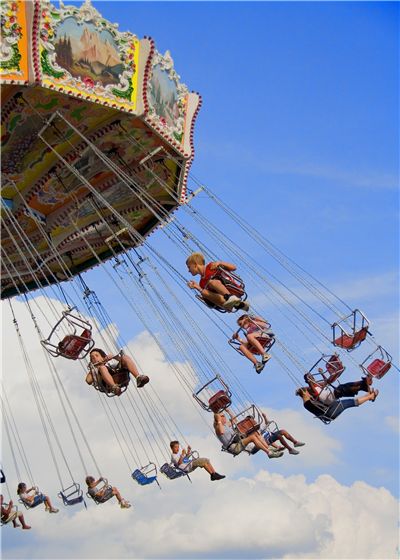 Picture Of Swing Ride At The Ohio State Fair