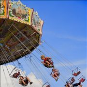 Picture Of Swing Ride At The Ohio State Fair